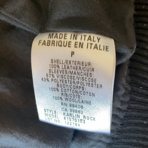 Theory Motorcycle Leather Jacket - Picture 4 of 4